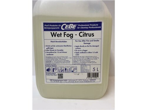 Cebe Wet Fog Citrus 5L -  Geruchsneutralisierer für poröse, saugende Oberflächen